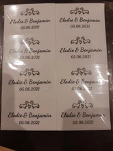 100 unids/pack ofpersonalized boda de etiquetas transparente burbuja etiquetas magicwand de etiquetas excepto tubos de ensayo