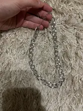 Collar grande de moda para mujer, Gargantilla gruesa de Color dorado y plateado, collares de cadena, joyería de fiesta, 2021