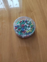 Tablero de corcho de encuadernación, Pin de plástico de colores de seguridad, alfileres de aguja de empuje de cabeza grande, tachuelas de dibujo de pared de fotos, suministros escolares de oficina, 100 Uds.