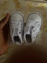 Zapatos sólidos con estrella para bebés, zapatilla de algodón suave antideslizante, suela para recién nacido, primeros pasos, de lona, informales