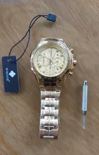 WWOOR-reloj analógico de acero inoxidable para hombre, nuevo accesorio de pulsera de cuarzo resistente al agua con cronógrafo, complemento Masculino deportivo de marca de lujo disponible en color dorado, 2021