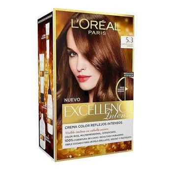 Permanent Dye Excellence Intense L'Oreal Expert Professionnel Light golden brown
Permanent Dye Excellence Intense L'Oreal Expert Professionnel Light golden brown