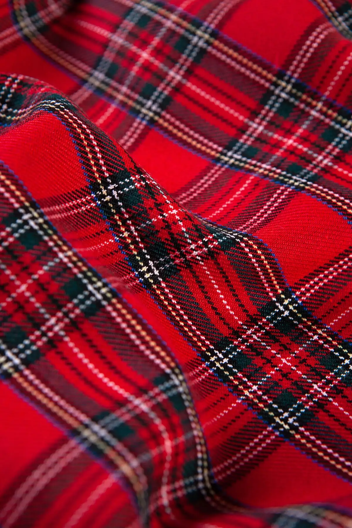 

FS 3706-1B 100cmx150cm Ecossaise Plaid Fabric Christmas Tartan Scottish Polyester Viscose Cotton Yarn Twill Pleated Skirt Shirt