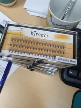 Kimcci de 60 uds maquillaje profesional cúmulo Individual pestañas injerto falsas pestañas con envío gratis