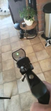 Mira telescópica de 20mm para caza, óptica holográfica de punto rojo, reflejo de mira, 4 retículas, mira táctica, colimador