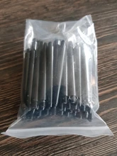50 unids/pack de Nylon dardos ejes 2BA hilo negro de dardo plásticas de tallos estándar de accesorios 2BA rosca de tornillo de reemplazo