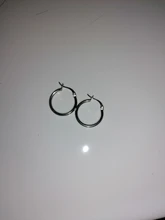 Jiayiqi-pendientes de aro de Plata de Ley 925 para mujer, aretes circulares de 14-35mm para fiesta de cumpleaños, Plata buena Simple 925, regalo de joyería fina