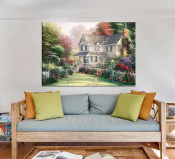 Garden View House Canvas Table 
Garden View House Canvas Table