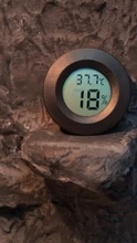 Alta Precisión Digital termómetro higrómetro medidor de reptil, tortuga terrario accesorios para tanque de acuario de temperatura y humedad
