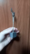 1 ud. Pequeño cubo 3 Clips Metal Tarjeta Nota titular Clips de nota foto de libro de recuerdos abrazaderas Stand mensaje titular de la tarjeta organizador de Escritorio de oficina