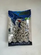 Anillo dividido de acero inoxidable, 50 unids/lote, diámetro de 4mm a 12mm, Conector de doble anillo de pesca resistente