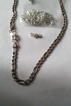 Conectores de joyería de cobre chapados en oro y plata de 20p, hebilla, cierres de langosta con anillo de salto, cuentas, engarce, cadena a presión para collar
