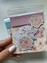 45 unids/pack Mohamm Kawaii japonés decoración diario lindo diario flor pegatinas Scrapbooking de papelería de la escuela suministros