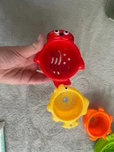 6 unids/set, flotador de agua de tazas clásico Baño de juguetes educativos para niños de plástico de animales para cuarto de baño