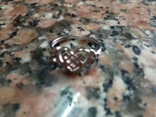 Anillo de boda con nudo celta y corazón calado para mujer, sortija clásica de doble Feria, Color oro blanco, regalo de fiesta, joyería KAR397