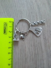 LLavero de microscopio de ciencia para medicina, llavero de equipo de microscopio para medicina, regalo escolar, joyería, Doctor Molecular, DNA, 1 Uds.