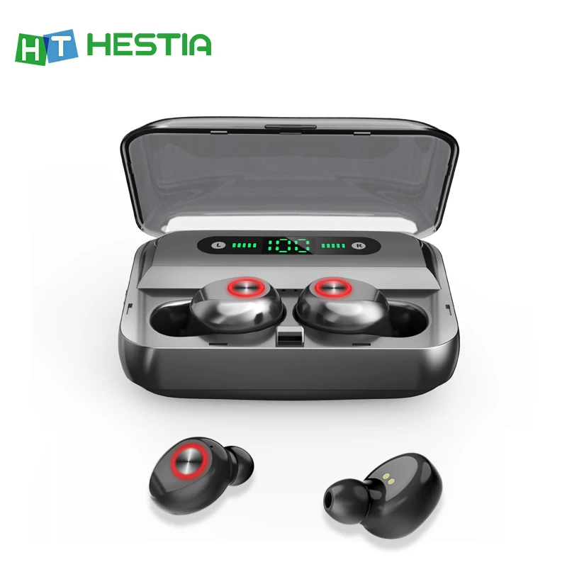 5.0 Bluetooth Wireless Earphones Waterproof Headphone Handfree Earbuds With LED Display Charging Box Rechargeable Mobile Phone
5.0 Bluetooth Wireless Earphones Waterproof Headphone Handfree Earbuds With LED Display Charging Box Rechargeable Mobile Phone