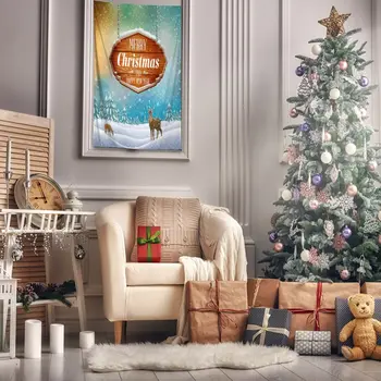 Tapestry Snowy Winter Night Pine Trees Colorful Sky Merry Christmas Note on Wooden Board Cartoon Art Green Blue White
Tapestry Snowy Winter Night Pine Trees Colorful Sky Merry Christmas Note on Wooden Board Cartoon Art Green Blue White