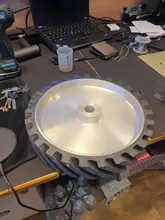 Grinder Sanding-Belt-Set Contact-Wheel Rubber Grooved 300--50mm for Metal Dynamically