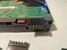 Conector de alimentación IDE HDD sata, perforaciones con núcleo de cobre para disco duro, color negro, 10 unids/lote