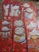 (8 unids/lote) Año nuevo rojo sobres AÑO DE el ratón de dibujos animados lindo suerte, dinero de bolsillo bolsa Festival de Primavera regalo