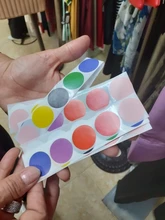500 uds/rollo de croma etiquetas adhesivas de código de Color Dot etiquetas adhesivas 1 pulgada ronda rojo amarillo azul Rosa negro papelería pegatinas