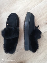 Zapatos de algodón con lazo para mujer, botas cálidas de nieve de felpa, informales, planas, cortas, peludas, de Color sólido, para invierno, novedad