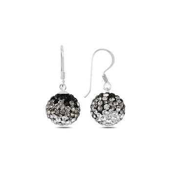 KUTAYDAN Zircon Cubic Zirconia Dangle Ball Earrings 925 Sterling Silver
KUTAYDAN Zircon Cubic Zirconia Dangle Ball Earrings 925 Sterling Silver
