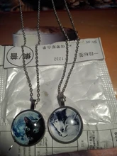 ¡Caliente! Cadena con colgante de lobo brujería Estilo nórdico para mujer, colgante de cadena con colgante de Animal