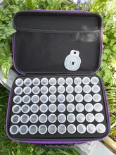 Caja de pintura de diamante para guardar herramientas, contenedor de herramientas, funda de transporte, bolsa de mano con cremallera, punto de cruz, 15/30/60/120 botellas