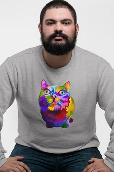 Angemiel Wear Curious Cat Gray Men 'S Sweatshirt
Angemiel Wear Curious Cat Gray Men 'S Sweatshirt