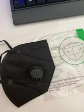 Mascarillas faciales de alta calidad con válvula de aire, respirador antipolvo, KN95, FFP3, venta al por mayor, envío directo