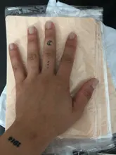 Tatuaje doble para practicar la piel, maquillaje para cejas permanente, tatuaje para principiantes, suministros de tatuaje con Microblading, herramienta, 3/5/10 Uds.