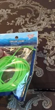Tubo de pesca luminoso, 1 unidad, 4 metros de diámetro, 1mm, Mangas de silicona suave, aparejo de pesca, accesorios de línea de anzuelo