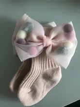 Calcetines de invierno para niñas bebé con lazos grandes, tobilleros para niños, Princesa, además de terciopelo