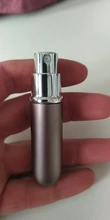 Botella pulverizadora de Perfume portátil, 5ml, 6ml, botella de vidrio rellenable, envases cosméticos vacíos, atomizador de Perfume de aluminio de viaje, 1 ud.
