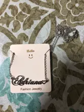 Collar con nombre personalizado para hombre y mujer, gargantilla de corazón con letras de acero inoxidable, colgante plateado, placa con nombre personalizada