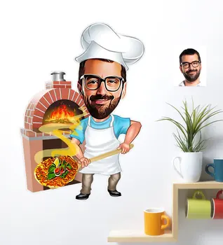 Personalized Mr Kebab shops Caricature Of Wall Sticker (50x70cm) kebab Chef Picture Beautiful Memories Adhesive Espiri Food Making 
Personalized Mr Kebab shops Caricature Of Wall Sticker (50x70cm) kebab Chef Picture Beautiful Memories Adhesive Espiri Food Making
