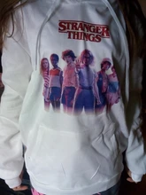 Sudadera con capucha para mujer, de Stranger Things, temporada 3, Harajuku, Ullzang Eleven, de los 90, divertida, con capucha estampada a la moda