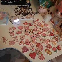 10/50 papelería pcs Grafiti de manualidades de papel pegajoso animales Kawaii paisaje decoración pegatinas álbum de recortes diario rosa de cuento de hadas pegatinas