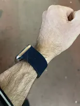 Correa Scrunchie para Apple watch, banda de nailon elástico ajustable de 44mm, 40mm, 38mm y 42mm, serie iWatch 3, 4, 5, 6 se