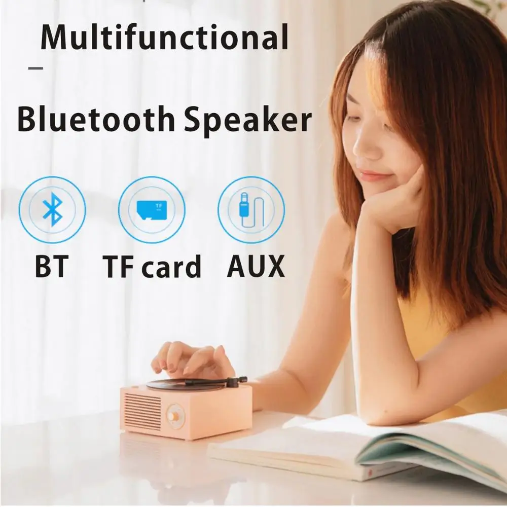 Wireless Sound System Bluetooth Speaker Retro Vinyl Record Multifunction Mini Speaker Wireless music player
Wireless Sound System Bluetooth Speaker Retro Vinyl Record Multifunction Mini Speaker Wireless music player