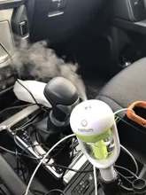 1 Uds 12V coche ambientador de aire del difusor del aceite del coche de vapor de aire humidificador Aroma difusor Mini difusor purificador de aire fabricante de la niebla nebulizador