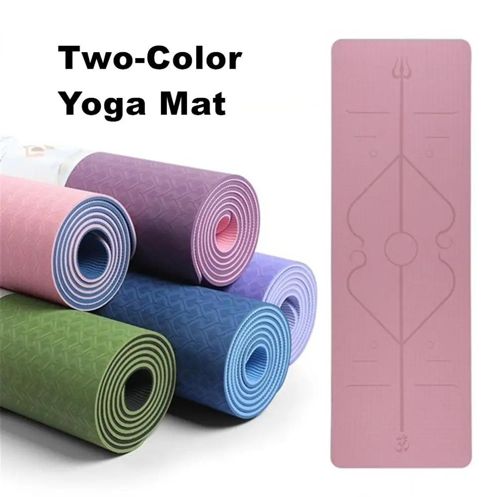 Yoga mat Two-Color Posture Line Type Yoga Mat Environmental double-sided Protection Tasteless Non-Slip Sports Fitness Yoga Mat
Yoga mat Two-Color Posture Line Type Yoga Mat Environmental double-sided Protection Tasteless Non-Slip Sports Fitness Yoga Mat