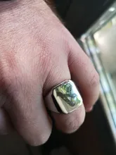 Anillo con iniciales Retro de Vnox para hombre, sello pesado voluminoso de 18mm, banda masculina, letras de acero inoxidable, regalo de joyería personalizado para él