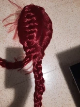 Anogol-trenzas dobles prearrancadas pelo sintético con malla frontal y pelo de bebé, color negro, marrón, raíces oscuras, Rubio degradado