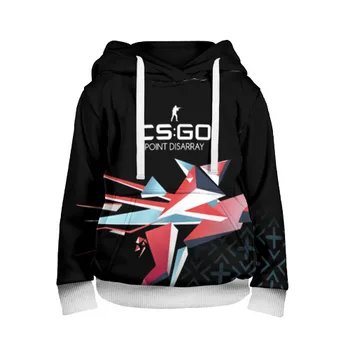 Children's sweatshirt 3D CS: Go-point disarray style (bustle of colors)