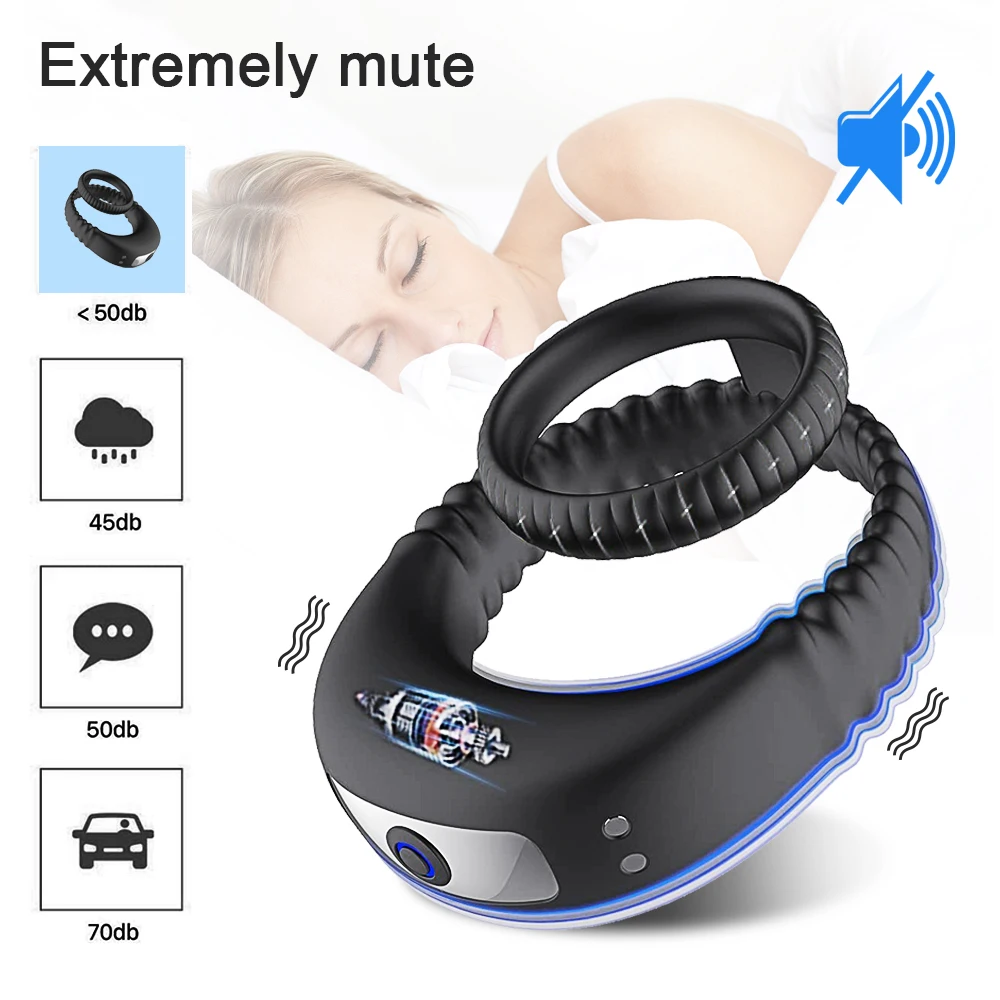 Penis Ring Couple Vibrator Sex Toys for Men Cock Ring Delay Ejaculation Cockring Sexy Goods for Male Adults 18 Penis Ring Couple Vibrator Sex Toys for Men Cock Ring Delay Ejaculation Cockring Sexy Goods for Male Adults 18