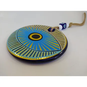 Special Design Evil Eye 13cm Glass Bead Pendant Turkish Handmade Big Amulet for Wall Hanging Talisman Boho Home Decor Protector 
Special Design Evil Eye 13cm Glass Bead Pendant Turkish Handmade Big Amulet for Wall Hanging Talisman Boho Home Decor Protector