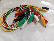 Alligator-Clip Battery Power-Cord Electric-Clamp DIY Small 10pcs Color Sheath 50cm Test-Clamp.28mm35mm45mm